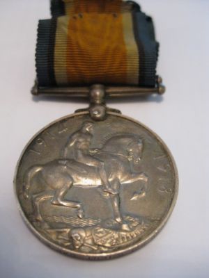 Charles F Ient: British War Medal 1914-18 Front
