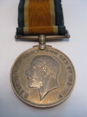 Charles F Ient: British War Medal 1914-18 Rear
